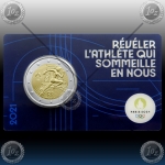 2 EVRO FRANCIJA 2021 "Paris Olympic Games 2024" KARTICA 2 EVRO FRANCIJA 2021 "Paris Olympic Games 2024" KARTICA